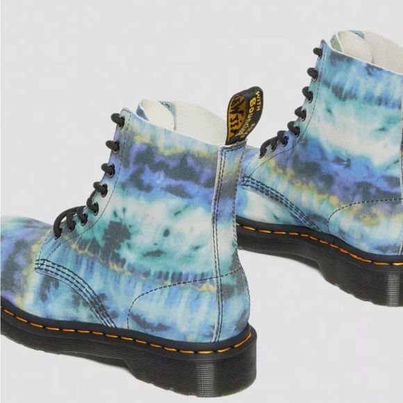 Dr Martens 1460 Pascal Tie Dye Leather Lace-Up Boots - Picture 4 of 14